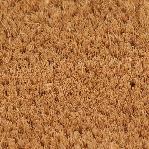 Dørmåtte 60x90 cm halvrund tuftet coir naturfarvet