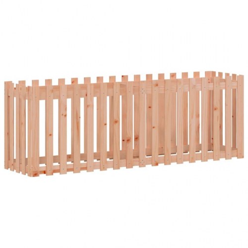 Højbed med stakitdesign 200x50x70 cm massivt douglasgran