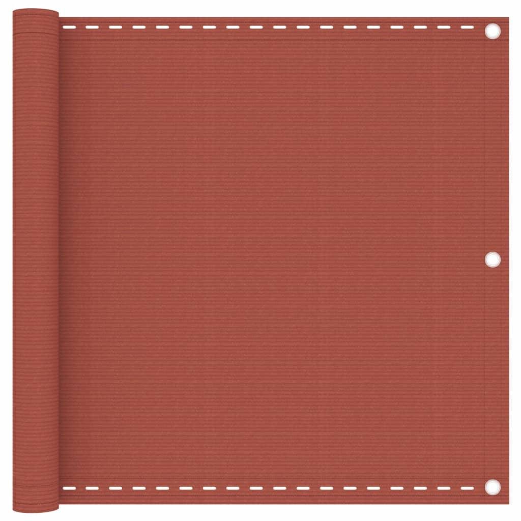 Altanafskærmning 90x300 cm HDPE terrakotta billede
