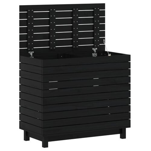 Vasketøjskurv 88,5x44x76 cm massivt fyrretræ