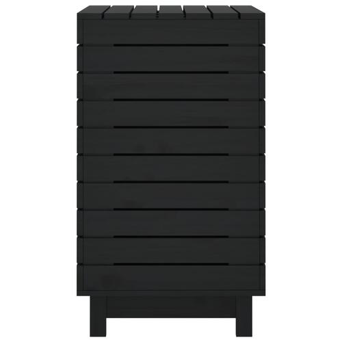 Vasketøjskurv 88,5x44x76 cm massivt fyrretræ