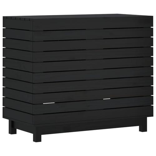 Vasketøjskurv 88,5x44x76 cm massivt fyrretræ