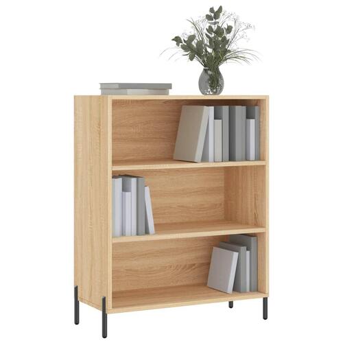 Skab 69,5x32,5x90 cm konstrueret træ sonoma-eg
