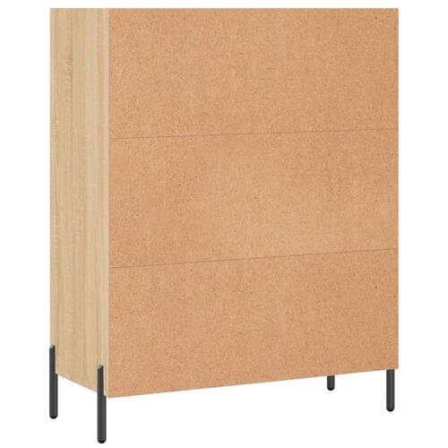 Skab 69,5x32,5x90 cm konstrueret træ sonoma-eg