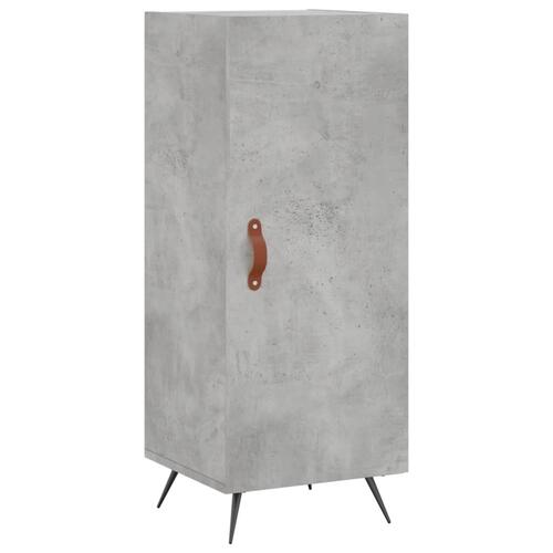 Skab 34,5x34x180 cm konstrueret træ betongrå
