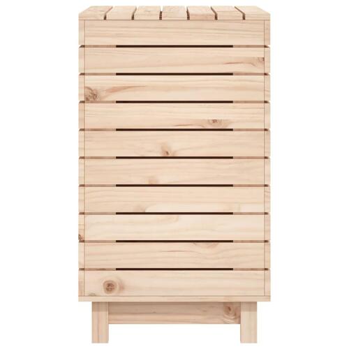 Vasketøjskurv 88,5x44x76 cm massivt fyrretræ