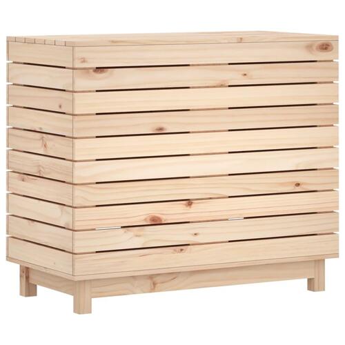 Vasketøjskurv 88,5x44x76 cm massivt fyrretræ