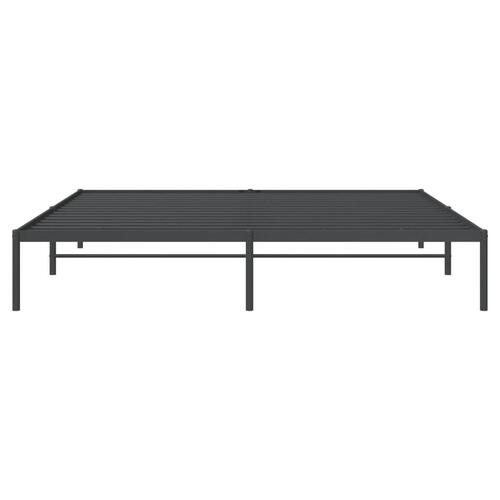 Sengeramme 200x200 cm metal sort