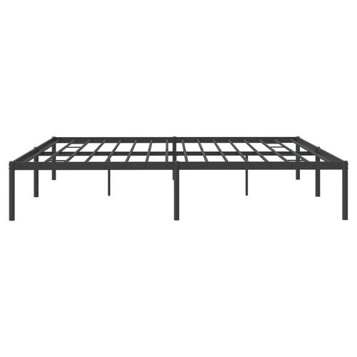 Sengeramme 200x200 cm metal sort