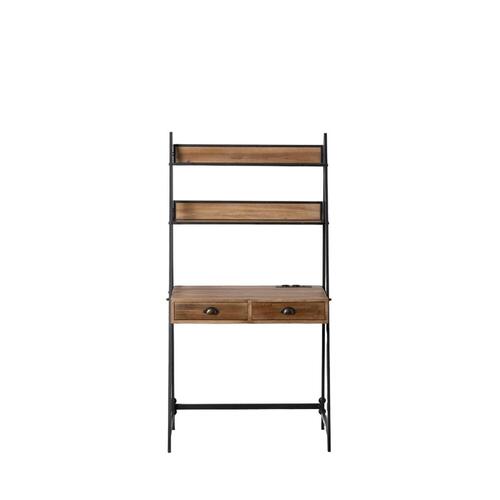 Skrivebord Sort Natur Jern Gran 83 x 48 x 160 cm