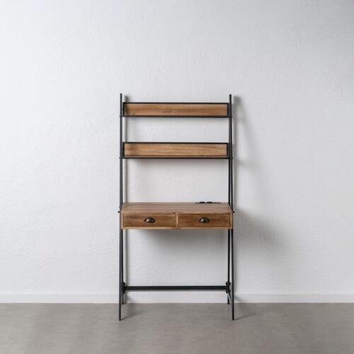 Skrivebord Sort Natur Jern Gran 83 x 48 x 160 cm