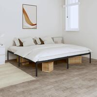 Sengeramme 180x200 cm metal sort
