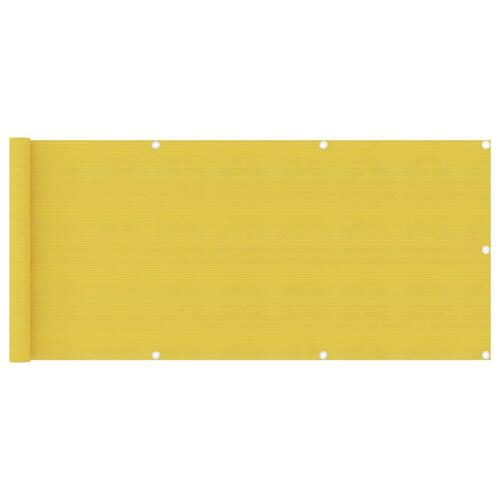 Altanafskærmning 75x400 cm HDPE gul