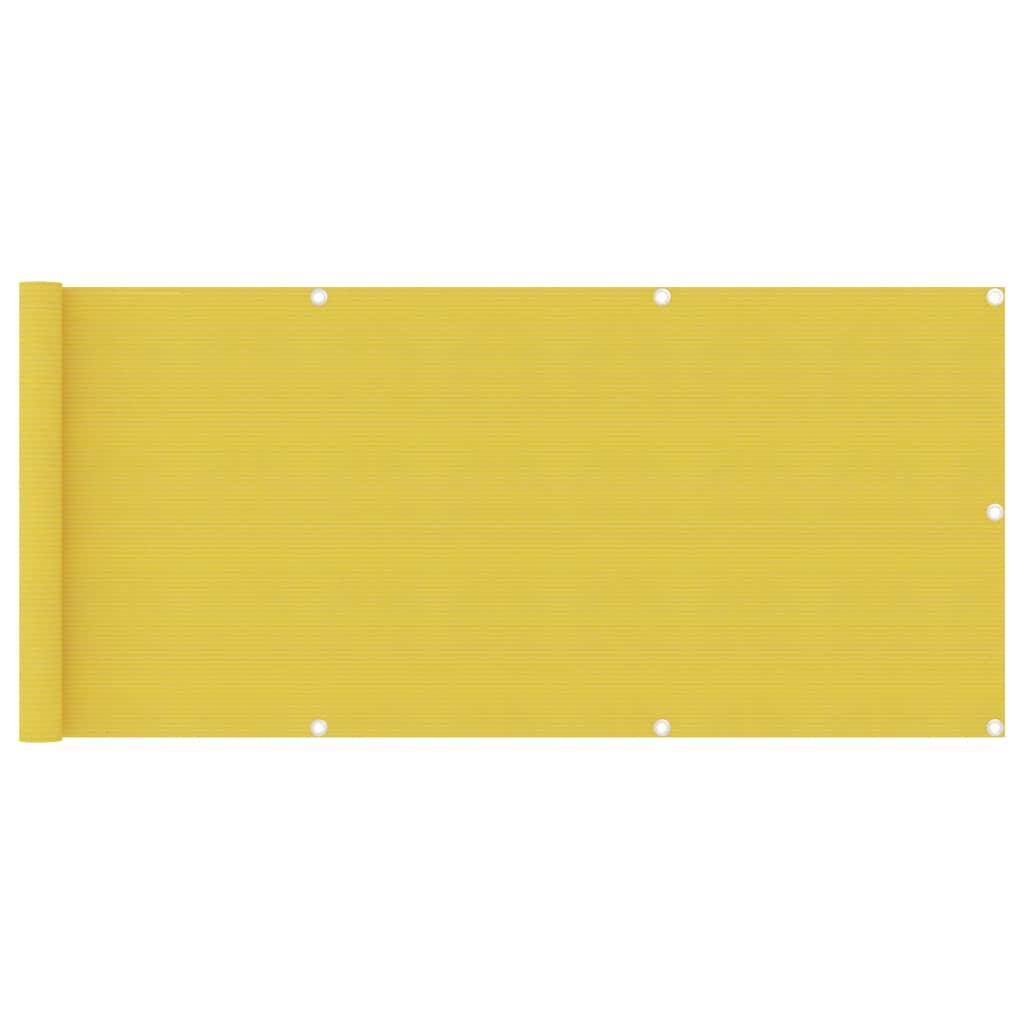Altanafskærmning 75x400 cm HDPE gul