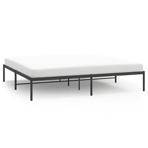 Sengeramme 180x200 cm metal sort