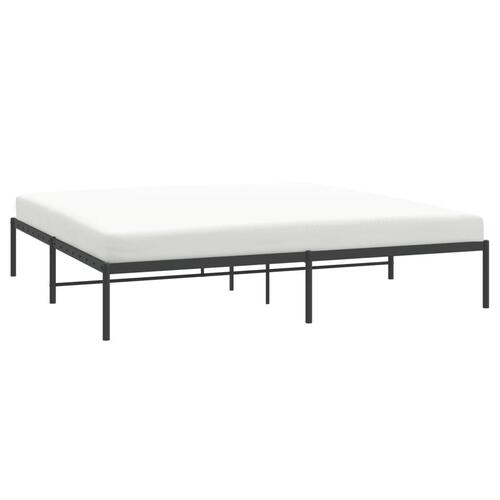 Sengeramme 180x200 cm metal sort