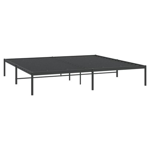 Sengeramme 180x200 cm metal sort