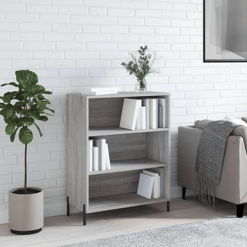 Skab 69,5x32,5x90 cm konstrueret træ grå sonoma-eg