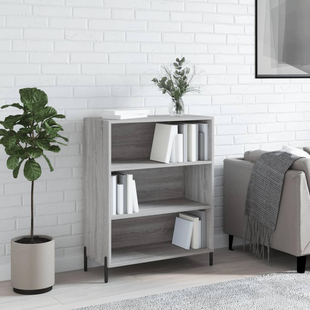 Skab 69,5x32,5x90 cm konstrueret træ grå sonoma-eg