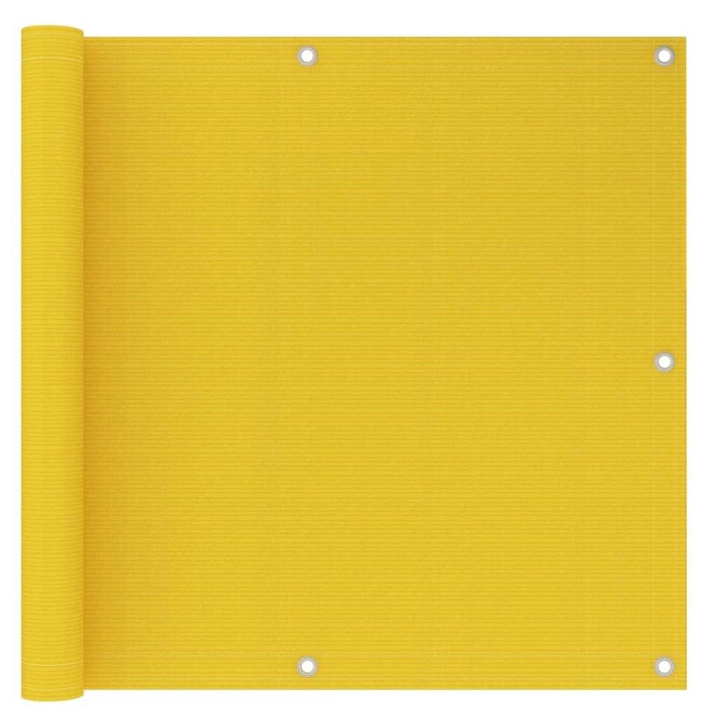 Altanafskærmning 90x300 cm HDPE gul
