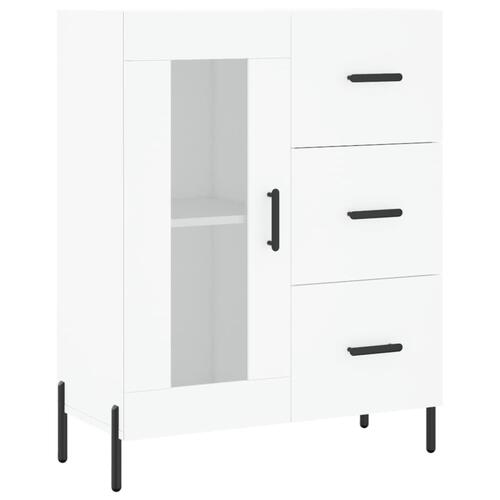 Skænk 69,5x34x90 cm konstrueret træ hvid