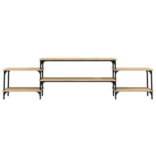 Tv-bord 197x35x52 cm konstrueret træ sonoma-eg