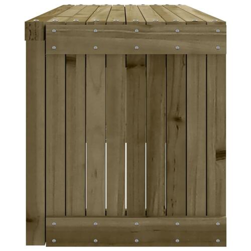 Havebænk 212,5x40,5x45 cm udvideligt design imprægneret fyr