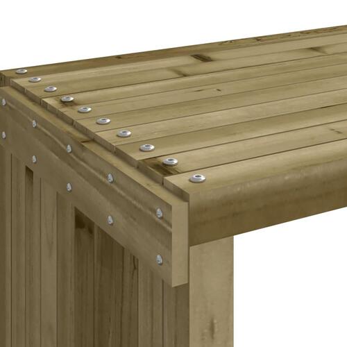 Havebænk 212,5x40,5x45 cm udvideligt design imprægneret fyr