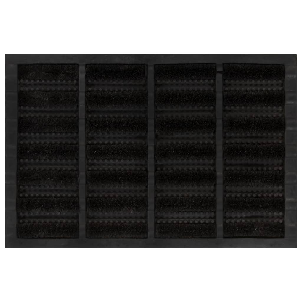 Dørmåtte 40x60 cm rektangulær gummi og coir