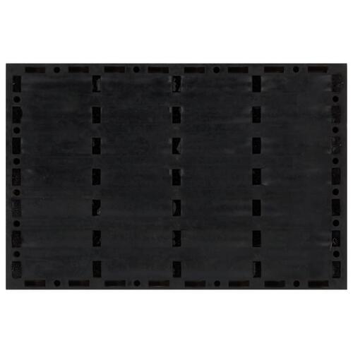 Dørmåtte 40x60 cm rektangulær gummi og coir