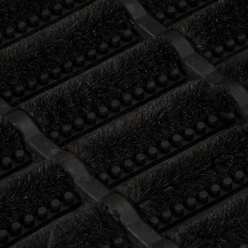 Dørmåtte 40x60 cm rektangulær gummi og coir