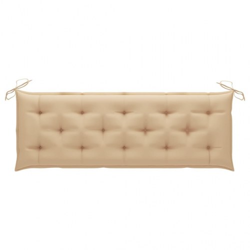 Hjørnebænk til haven med hynder 150 cm massivt akacietræ