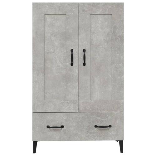 Skab 70x31x115 cm konstrueret træ betongrå