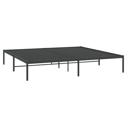 Sengeramme 183x213 cm metal sort