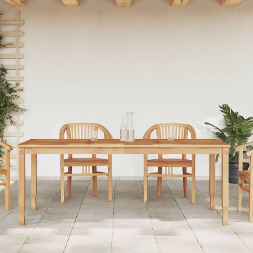 Havebord 200x90x75 cm massivt teaktræ