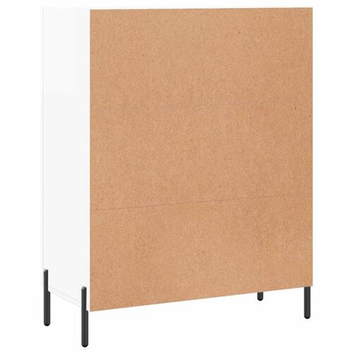 Skænk 69,5x34x90 cm konstrueret træ hvid højglans