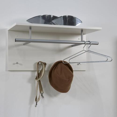 væghængt knagerække 72 x 29,3 x 34,5 cm hvid