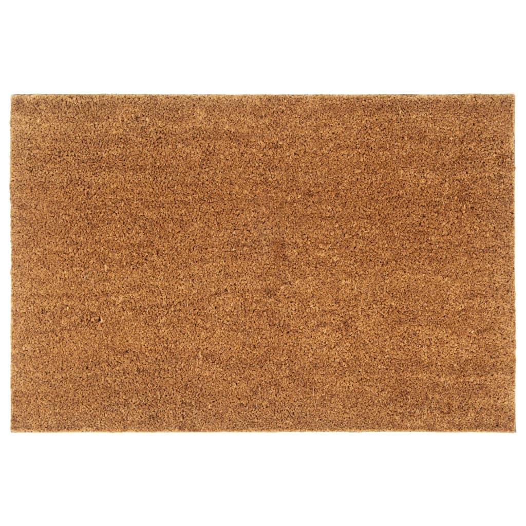 Dørmåtte 60x90 cm tuftet coir naturfarvet billede
