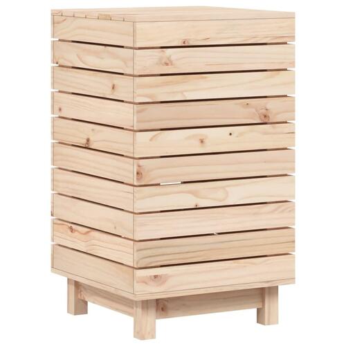 Vasketøjskurv 44x44x76 cm massivt fyrretræ
