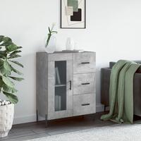 Skænk 69,5x34x90 cm konstrueret træ betongrå