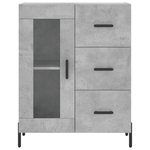 Skænk 69,5x34x90 cm konstrueret træ betongrå