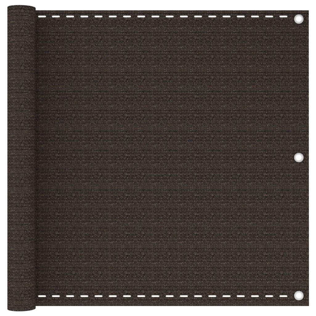 Altanafskærmning 90x500 cm HDPE brun