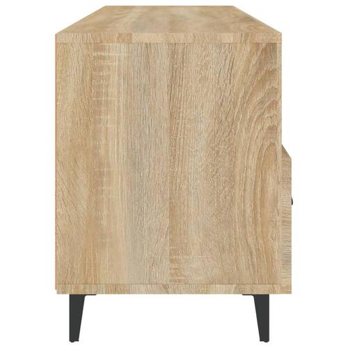 Tv-bord 102x35x50 cm konstrueret træ sonoma-eg