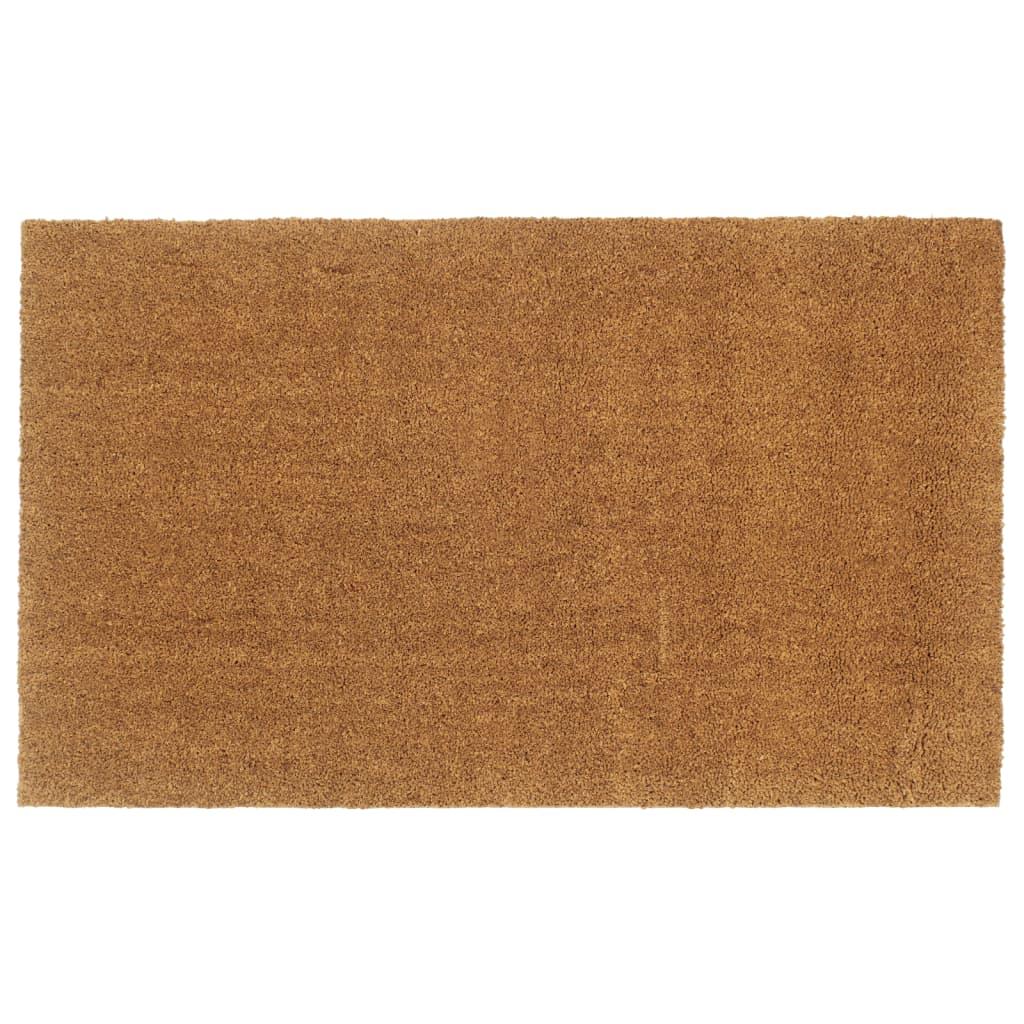 Dørmåtte 90x150 cm tuftet coir naturfarvet billede