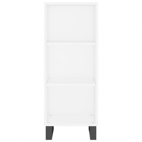 Højskab/skænk 34,5×34×180 cm i konstrueret træ - hvid