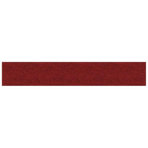 Vægpaneler 12 stk. 90x15 cm 1,62 m² stof vinrød