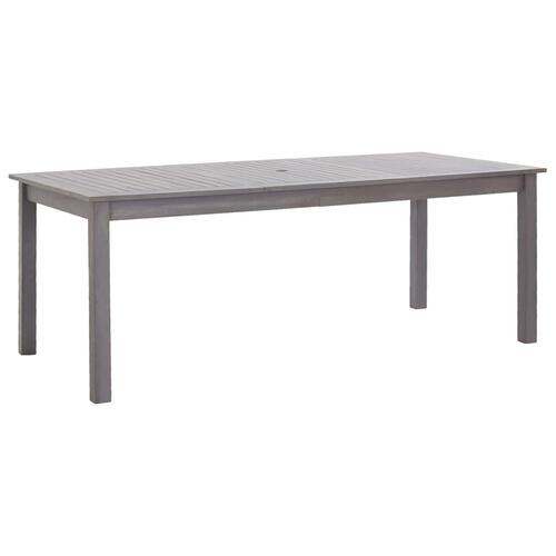 Havebord 200x90x74 cm massivt akacietræ gråvasket