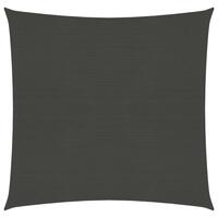 Solsejl 4,5x4,5 m 160 g/m² HDPE antracitgrå