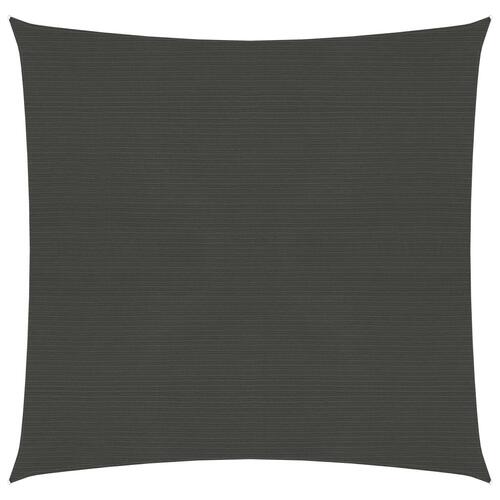 Solsejl 4,5x4,5 m 160 g/m² HDPE antracitgrå