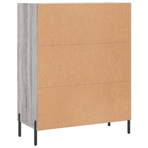 Skænk 69,5x34x90 cm konstrueret træ grå sonoma-eg